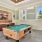 a pool table in a room