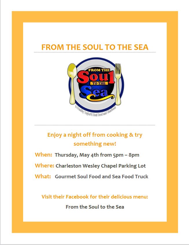 From the Soul to the Sea food truck flier 